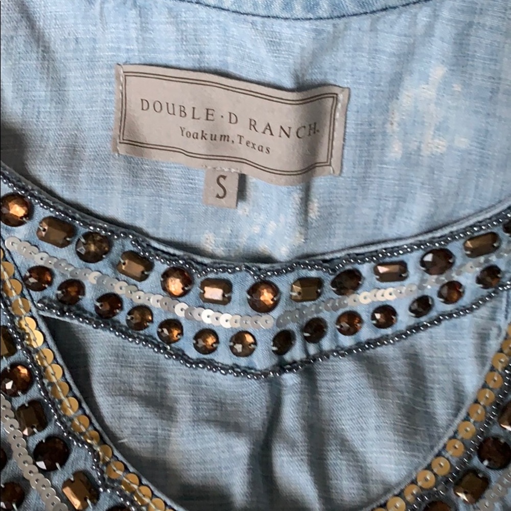 Double D Ranch weeping Moon Sequin tank - Picture 2 of 5